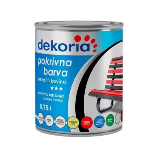 DEKORIA POKRIVNA BARVA 0,75L - RDEČA 