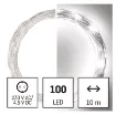 LED božična nano veriga srebrna, dolžine 10m, za zunanjo in notranjo uporabo.