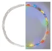LED božična nano veriga, 1,9 m, 2x AA, notranja, večbarvna, časovnik 