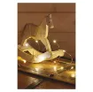 LED božična nano veriga, 1,9 m, 2x AA, notranja, topla bela, časovnik 