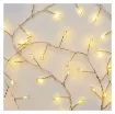 LED božična nano veriga – jež, 2,4 m, 3x AA, notranja, topla bela, časovnik 