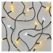 LED božična veriga utripajoča, 12 m, toplo/hladno bela