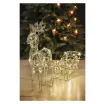 LED vprega severnih jelenov – 47 cm,notranji, toplo bela, beterijska